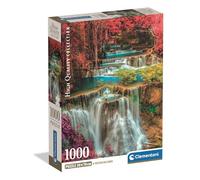 Clementoni - Puzzle Adulto 1000 Piezas Collection Colourful Thai Falls Compact Box, 39984