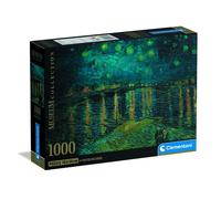 Clementoni Puzzle adulto Night Over The Rhone 1000 piezas Caja compacta (37095)