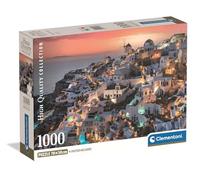 Clementoni - Puzzle Adulto 1000 Piezas Collection Shades of Santoriniclementoni - Puzzle Adulto Compact Box, 39933