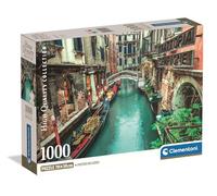 Clementoni - Puzzle Adulto 1000 Piezas Collection Venice Canal Compact Box, 39945