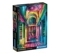 Clementoni - Puzzle Adulto 1000 Piezas Colorboom Athenaeum Compact Box, 37062