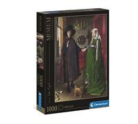 Clementoni - Puzzle Adulto 1000 Piezas Cuadro Matrimonio Arnolfini de Van Eyck, Colección Museos, (39663)