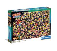 Clementoni - Puzzle Adulto 1000 Piezas Impossible Naruto Compact Box, 37045