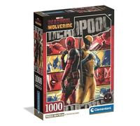 Clementoni - Puzzle Adulto 1000 Piezas Marvel Deadpool Compact Box, 37050