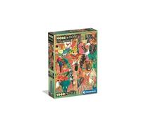 Clementoni Puzzle adulto More Is More Animal&Botanics 1000 piezas Compact Box 37073