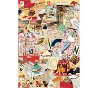 Clementoni - Puzzle Adulto 1000 Piezas More Is More Clementoni - Puzzle Adulto Books&Writing Compact Box, 37074