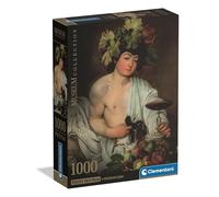 Clementoni - Puzzle Adulto 1000 Piezas Museum Caravaggio Bacchus Compact Box, 39977