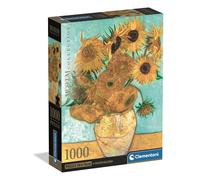 Clementoni - Puzzle Adulto 1000 Piezas Museum Sunflowers Compact Box, 39966