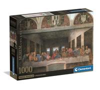 Clementoni Puzzle adulto 1000 piezas Museum The Last Supper Compact Box 39965