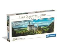Clementoni - Puzzle Adulto 1000 Piezas Panorama Collection The Neuschwanstein Castle, 39883