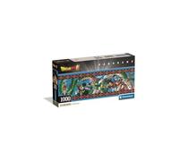 Clementoni - Puzzle Adulto 1000 Piezas Panorama Dragon Ball Compact Box, 37058