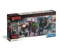 Clementoni - Puzzle Adulto 1000 Piezas Panorama Dungeons&Dragons Compact Box, 39501