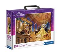 Clementoni – Puzzle 1000 piezas Princesas Disney con maletín Desde 14 años (39676)