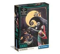 Clementoni - Puzzle Adulto 1000 Piezas Walt Disney Nightmare Before Xmas Compact Box, Walt Disney, 37060