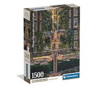 Clementoni - Puzzle Adulto 1500 Piezas Collection Flying Over Paris Compact Box, 31742