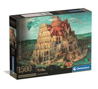 Clementoni - Puzzle Adulto 1500 Piezas Museum Babel Tower Compact Box, 31738