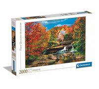 Clementoni - Puzzle Adulto 2000 Piezas Glade Creek Grist Mill, Casita de Campo Junto al río - Desde 14 años (32574)