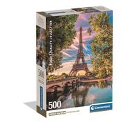 Clementoni - Puzzle Adulto 500 Piezas Collection Along The Seine Compact Box, 35598