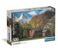 Clementoni - Puzzle Adulto 500 Piezas Collection Charming Matterhorn Compact Box, 35597