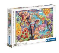 Clementoni - Puzzle Adulto 500 Piezas Collection Elephants' Carnival Puzzle Adulto, 35572