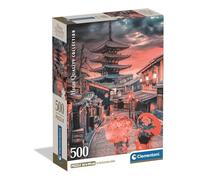 Clementoni - Puzzle Adulto 500 Piezas Collection Evening In Kyoto Compact Box, 35599