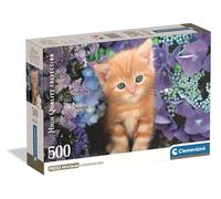 Clementoni - Puzzle Adulto 500 Piezas Collection Ginger Cat Compact Box, 35585