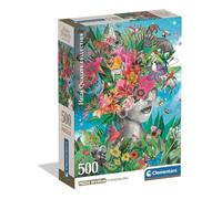 Clementoni - Puzzle Adulto 500 Piezas Collection Head In The Jungle Compact Box, 35600