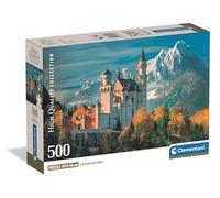 Clementoni - Puzzle Adulto 500 Piezas Collection Neuschwanstein Castle Compact Box, 35589