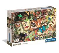 Clementoni - Puzzle Adulto 500 Piezas Collection The Butterfly Collector Compact Box, 35581