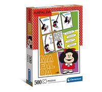 Clementoni - 35105 - Puzzle Mafalda - Puzzle Adultos 500 Piezas, Puzzle Comic - Made in Italy, Puzzle Clementoni, Comic Mafalda, Comic Strip Mafalda Quino