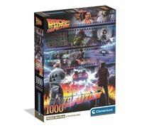 Clementoni - Cult Movies - Regreso al Futuro, Puzzle 1000 Piezas para Adultos, Póster de Cine Icónico, Imágenes de Alta Definición, Materiales Sostenibles, 70 X 50 cm, 39780
