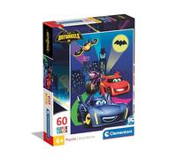 Clementoni Puzzle - Batwheels - Supercolor Puzzle Infantil De 60 Piezas, para Niños 4-6 Años, Desarrolla La Concentraciòn Mentàl Y La Logica, 26593