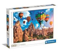 Clementoni- Balón de Aire Caliente Collection Balloons In Cappadocia-Puzzle De 1000 Piezas, Rompecabezas Adultos, Entretenimento, 39825, Multicolor