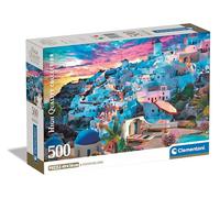 Clementoni Collection Greece View-Puzzle De 500 Piezas, Rompecabezas Adultos, Entretenimento, 35540, Multicolor