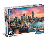 Clementoni Collection London Twilight-Puzzle De 1500 Piezas, Rompecabezas Adultos, Ciudad, Relajante, Entretenimento, 31715, Color