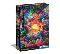 Clementoni Colorboom Collection Psychedelic Jungle Sunrise-Puzzle De 500 Piezas, Rompecabezas Adultos, Entretenimento, 35530, Multicolor