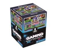Clementoni - Puzzle Cube 500 Piezas Sonic - 14 años y + - Juego de Mesa Colección Gamer - Idea de Regalo