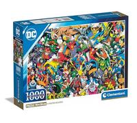 Clementoni Puzzle - DC Comics Justice Leaugue Core - Puzzle De 1000 Piezas para Adultos, Rompecabezas Adultos, Entretenimento, 39863