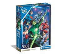 Clementoni Puzzle - DC Comics Justice Leaugue Core - Puzzle De 500 Piezas para Adultos, Rompecabezas Adultos, Entretenimento, 35532