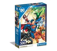 Clementoni Puzzle - DC Comics Justice Leaugue Core - Puzzle De 500 Piezas para Adultos, Rompecabezas Adultos, Entretenimento, 35531