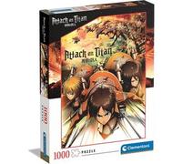 Clementoni - Puzzle de 1000 piezas: Ataque de los Titanes ㅤ