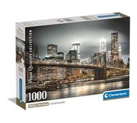 Clementoni - Puzzle de 1000 piezas de skyline de Nueva York, fabricado en Italia ㅤ