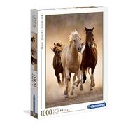 Clementoni - Puzzle de 1000 Piezas, diseño Running Horses (391684)