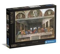 Clementoni - Puzzle de 1000 Piezas Grandes Museos, diseño Leonardo: La Última Cena (314478), 10+