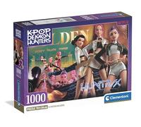 Clementoni Puzzle de 1000 Piezas para Adultos y niños, ilustración con Tema K-Pop Demon Hunters, Idea de Regalo, Fabricado en Italia, 70 x 50 cm, póster Incluido, 37126