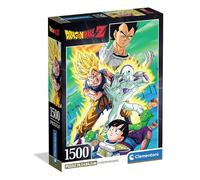 Clementoni - Puzzle de 1500 Piezas para Adultos y niños, ilustración Dragon Ball con póster Incluido, de la Serie Anime, Compact Box, Idea de Regalo para Hombre y Mujer, Fabricado en Italia, 59,5 x