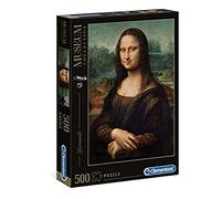 Clementoni - Puzzle de 500 piezas, Museos, diseño Gioconda: Leonardo (303632)