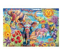 Clementoni - Puzzle de 500 Piezas para Adultos y niños, colección Carnaval de los Elefantes, con póster Incluido, Caja compacta, Idea Regalo Hombre y Mujer, Fabricado en Italia, 49 x 36 cm, 35578