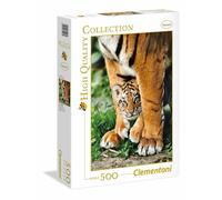Clementoni Puzzle De Alta Calidad 500 Piezas Tigre De Bengala Y Su Bebé 35046