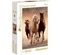 Clementoni Puzzle De Alta Calidad "Caballos Corriendo" 1000 Piezas